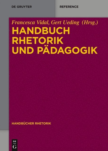 Francesca Vidal - Handbuch Rhetorik und Pädagogik, E-bok