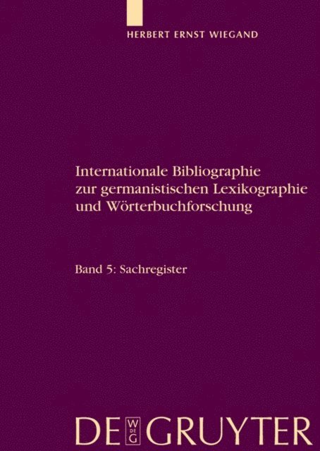 Werner Wolski, Herbert Ernst Wiegand - Register, E-bok