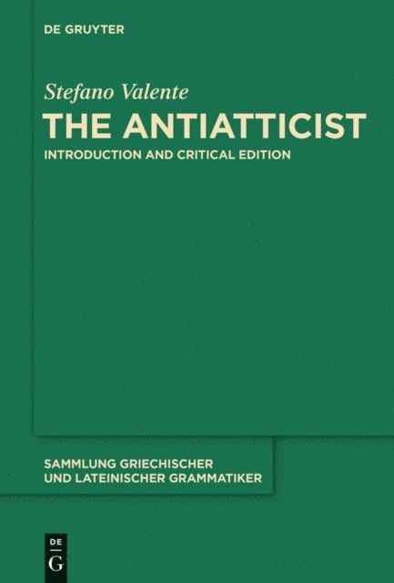 Stefano Valente - Antiatticist, E-bok