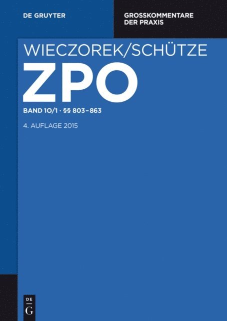 Christoph Schreiber, Wolfgang Luke - §§ 803-863, E-bok