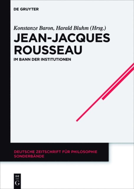 Harald Bluhm, Konstanze Baron - Jean-Jacques Rousseau, E-bok