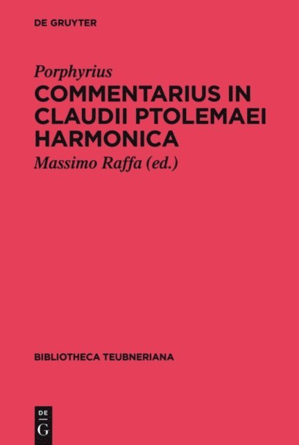 Porphyrius, Massimo Raffa - Commentarius in Claudii Ptolemaei Harmonica, E-bok