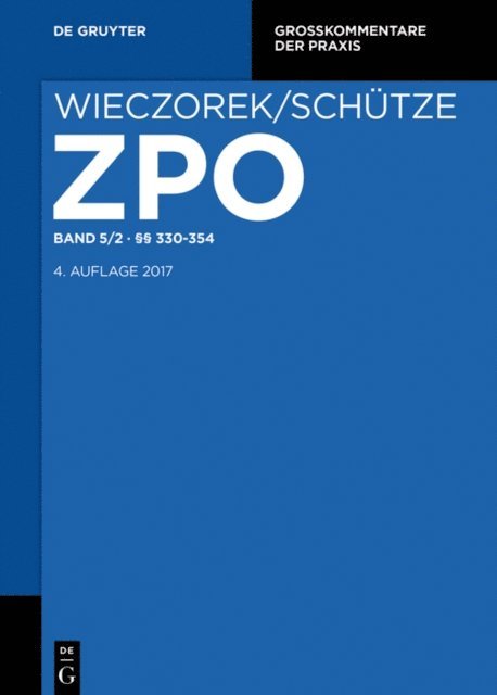Wolfgang Buscher - §§ 330-354, E-bok