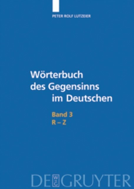 Peter Rolf Lutzeier - R-Z, E-bok