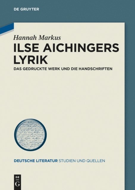 Hannah Markus - Ilse Aichingers Lyrik, E-bok