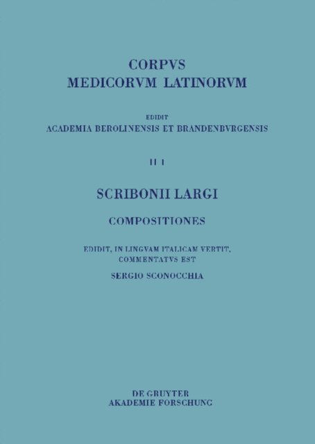 Sergio Sconocchia - Scribonii Largi Compositiones, E-bok