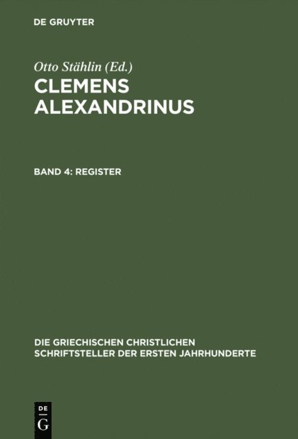 Otto Stahlin - Register – Erster und Zweiter Teil, E-bok