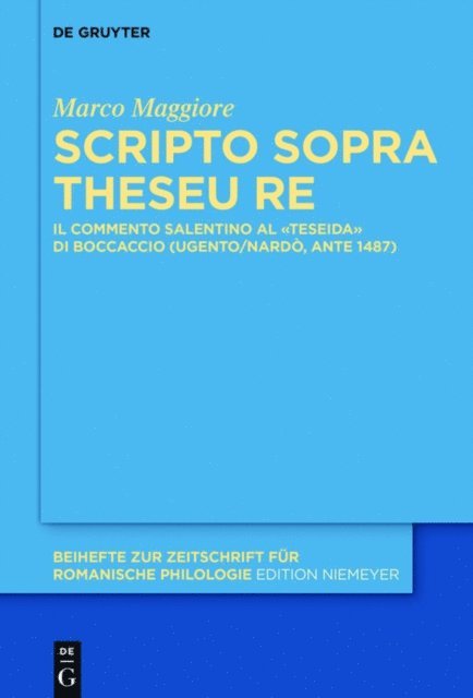Marco Maggiore - Scripto sopra Theseu Re, E-bok