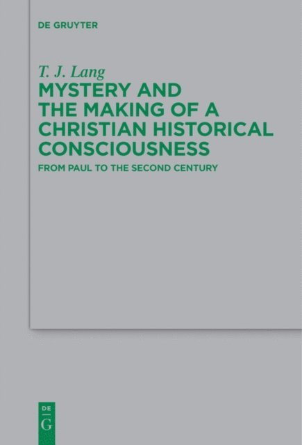 T. J. Lang - Mystery and the Making of a Christian Historical Consciousness, E-bok