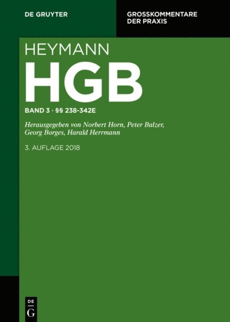 Harald Herrmann, Georg Borges, Peter Balzer, Norbert Horn - §§ 238-342e, E-bok
