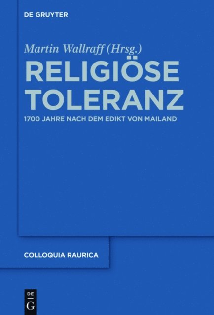 Martin Wallraff - Religiöse Toleranz, E-bok