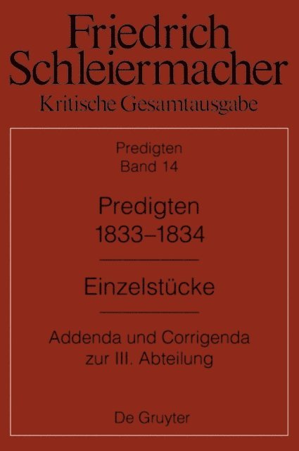 Gunter Meckenstock - Predigten 1833-1834, E-bok