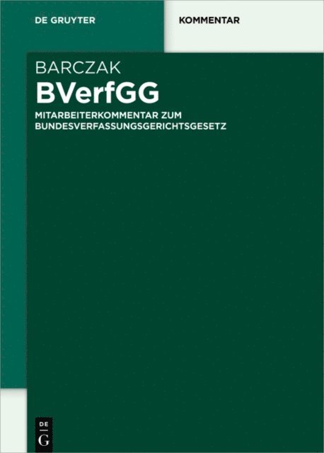 Tristan Barczak - BVerfGG, E-bok
