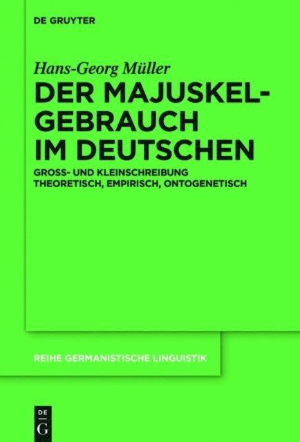 Hans-Georg Muller - Der Majuskelgebrauch im Deutschen, E-bok