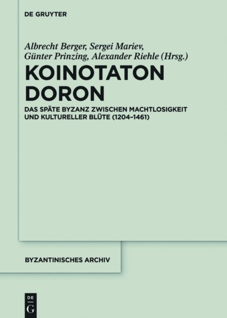 Alexander Riehle, Gunter Prinzing, Sergei Mariev, Albrecht Berger - Koinotaton Doron, E-bok