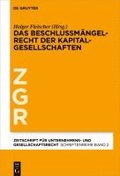 Das Beschlussmngelrecht Der Kapitalgesellschaften