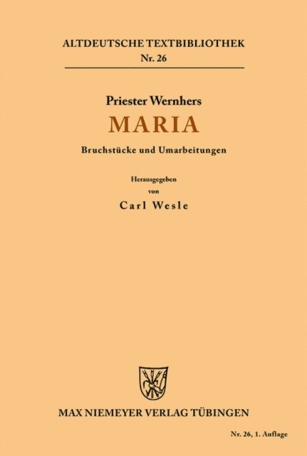 Priester Wernher, Carl Wesle - Maria, E-bok