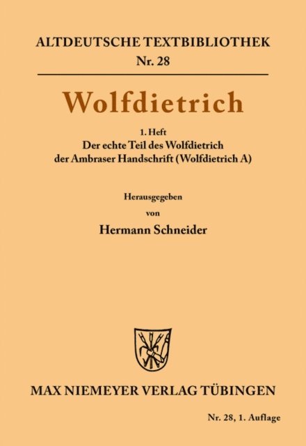Hermann Schneider - Wolfdietrich, E-bok