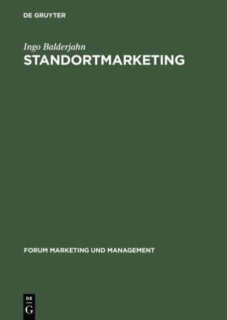 Ingo Balderjahn - Standortmarketing, E-bok