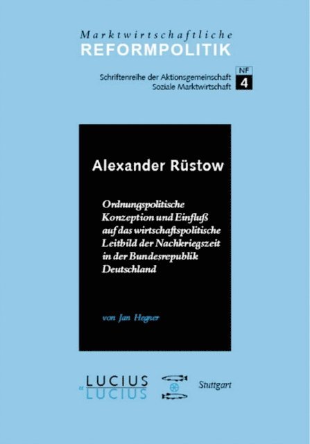 Jan Hegner - Alexander Rüstow, E-bok