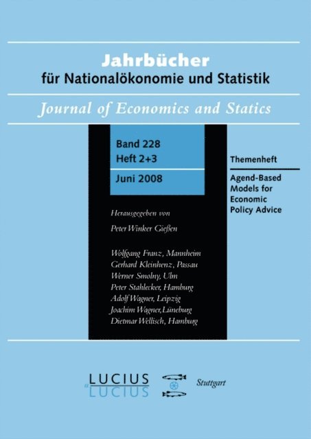 Peter Winker, Blake LeBaron - Agent Based Models for Economic Policy Advice, E-bok