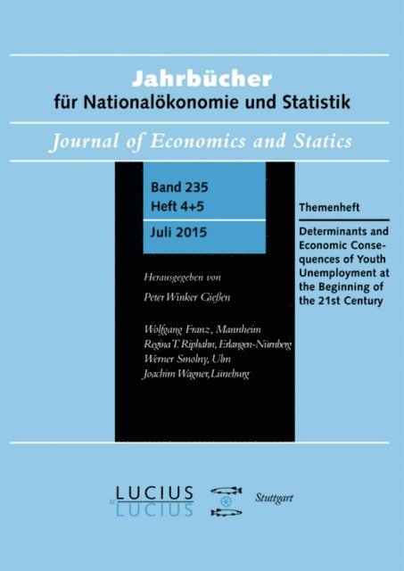 Friedhelm Pfeiffer, Nicole Gurtzgen, Bernd Fitzenberger - Determinants and Economic Consequences of Youth Unemployment at the Beginning of the 21st Century, E-bok