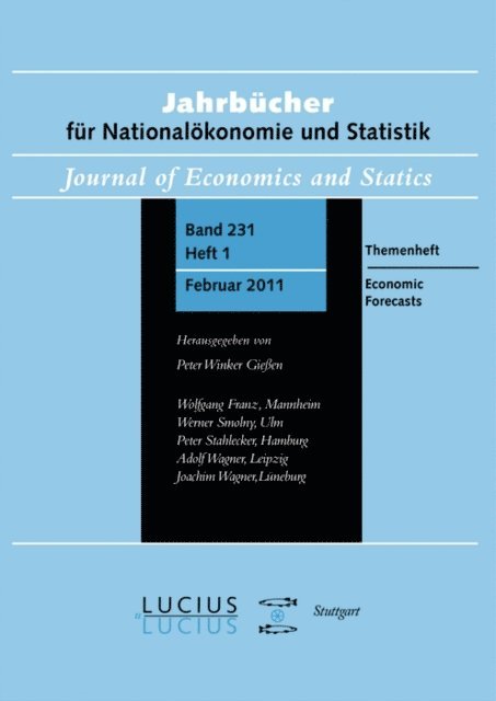 Werner Smolny, Winfried Pohlmeier, Ralf Bruggemann - Economic Forecasts, E-bok
