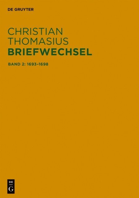 Martin Kuhnel, Matthias Hambrock, Frank Grunert - Briefe 1693–1698, E-bok