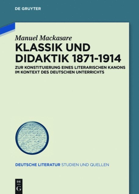 Manuel Mackasare - Klassik und Didaktik 1871-1914, E-bok