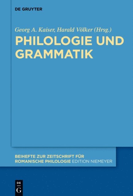 Harald Volker, Georg A. Kaiser - Philologie und Grammatik, E-bok