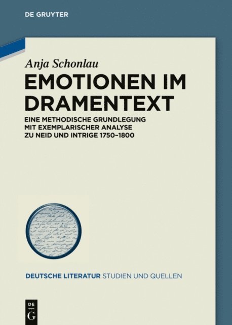 Anja Schonlau - Emotionen im Dramentext, E-bok