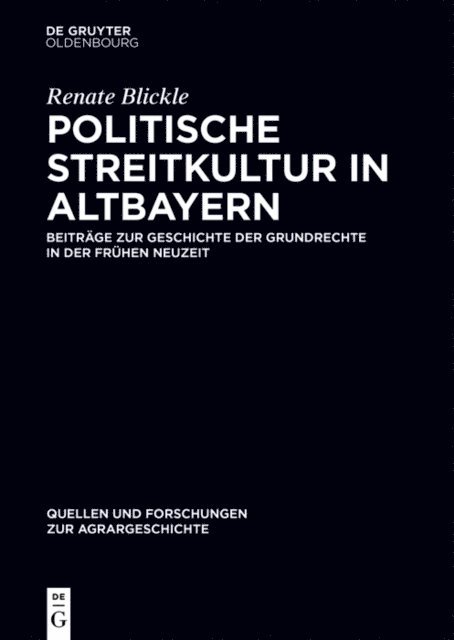 Renate Blickle, Andrea Griesebner, Michaela Hohkamp, Claudia Ulbrich - Politische Streitkultur in Altbayern, E-bok