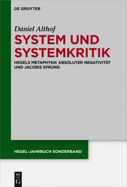Daniel Althof - System und Systemkritik, E-bok