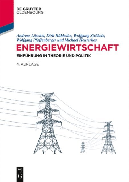 Michael Heuterkes, Wolfgang Pfaffenberger, Wolfgang Strobele, Dirk Rubbelke, Andreas Loschel - Energiewirtschaft, E-bok