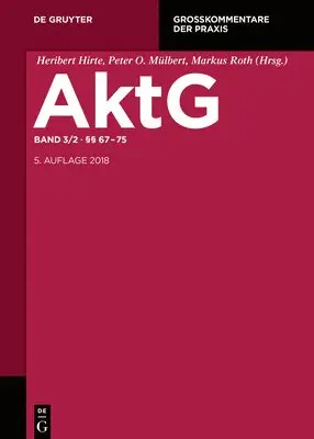 Heribert Hirte, Peter O Mülbert, Markus Roth - §§ 67-75, Inbunden. Tillgänglighet: Tillfälligt slut