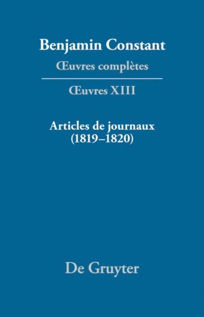 Leonard Burnand - Articles de journaux (1819–1820), E-bok