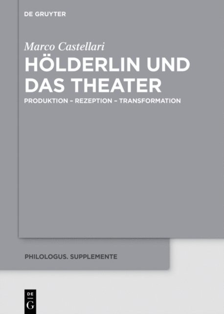 Marco Castellari - Hölderlin und das Theater, E-bok