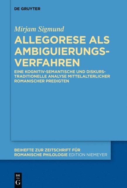 Mirjam Sigmund - Allegorese als Ambiguierungsverfahren, E-bok