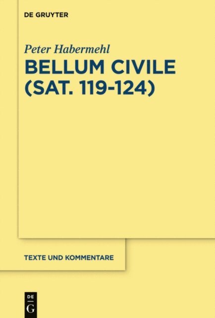 Peter Habermehl - Bellum civile (Sat. 119–124), E-bok