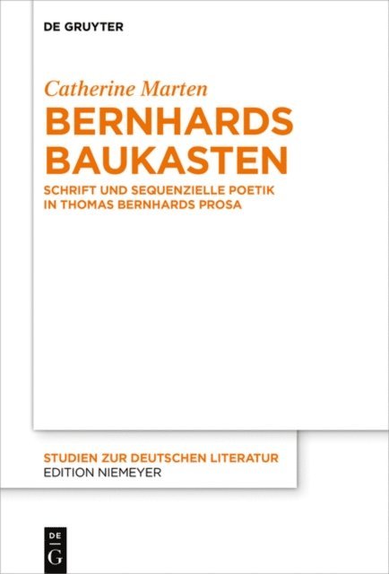 Catherine Marten - Bernhards Baukasten, E-bok