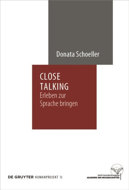 Donata Schoeller - Close Talking, E-bok