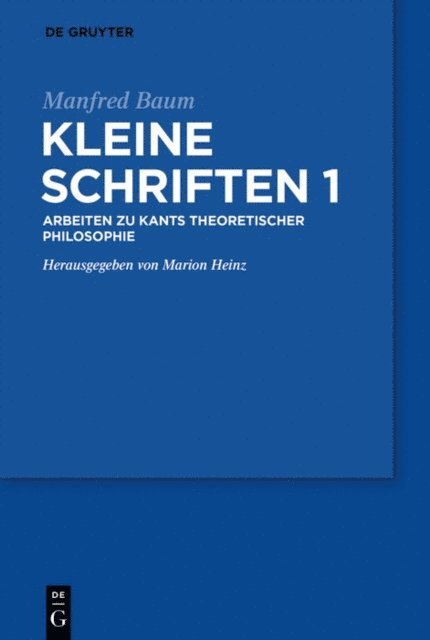 Manfred Baum, Marion Heinz - Manfred Baum: Kleine Schriften. Band 1, E-bok