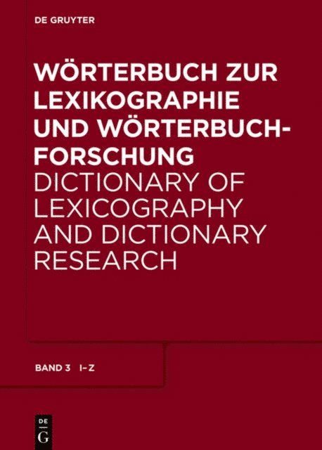 Werner Wolski, Michael Mann, Matthias Kammerer, Rufus Hjalmar Gouws, Herbert Ernst Wiegand - I - U, E-bok