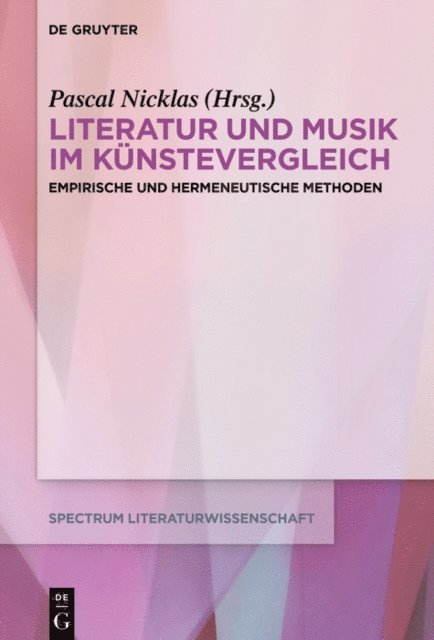Pascal Nicklas - Literatur und Musik im Künstevergleich, E-bok