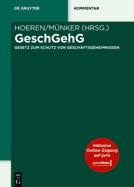 Reiner Munker, Thomas Hoeren - GeschGehG, E-bok
