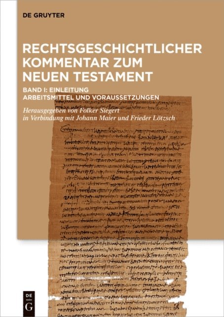 Folker Siegert - Einleitung. Arbeitsmittel und Voraussetzungen, E-bok