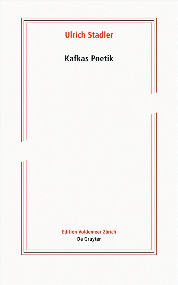 Ulrich Stadler - Kafkas Poetik, Häftad. Tillgänglighet: Tillfälligt slut
