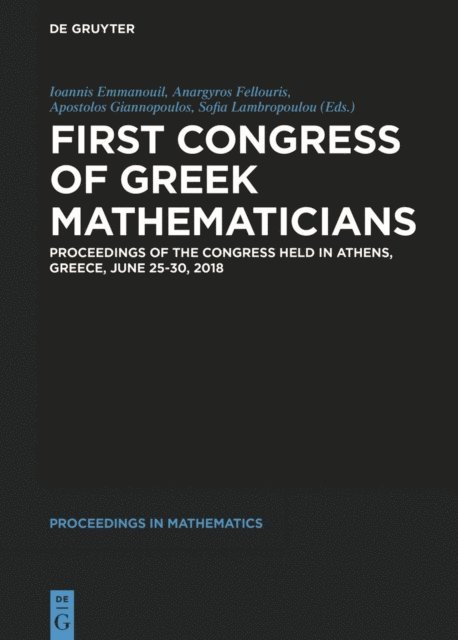 Sofia Lambropoulou, Apostolos Giannopoulos, Anargyros Fellouris, Ioannis Emmanouil - First Congress of Greek Mathematicians, E-bok