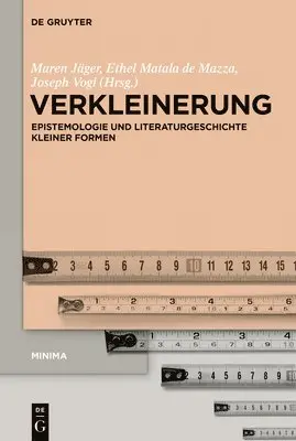 Maren Jäger, Ethel Matala de Mazza, Joseph Vogl - Verkleinerung, Inbunden. Tillgänglighet: Tillfälligt slut