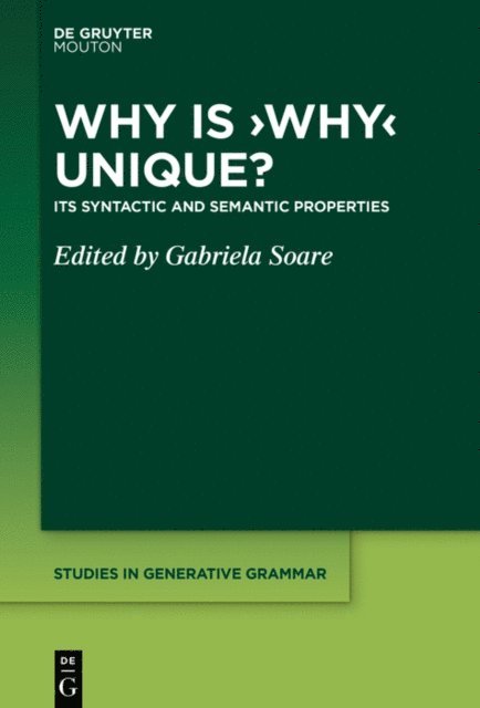 Gabriela Soare - Why is 'Why' Unique?, E-bok